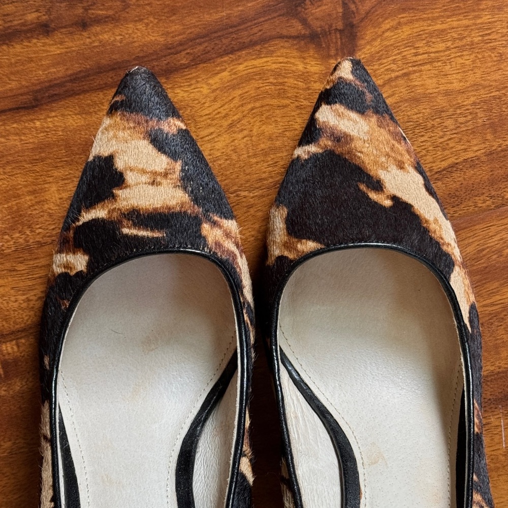 Louise et Cie Leopard-Print Pointed-Toe Stiletto Pumps - Brown/Black/Cream